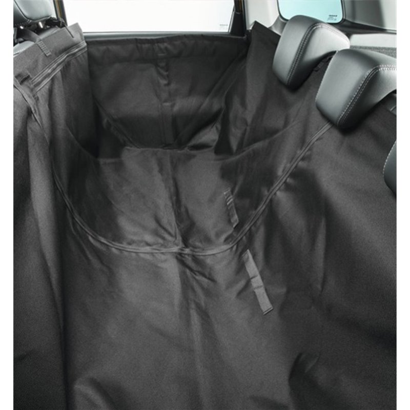 Housse de protection de siège arrière de voiture noire, protège